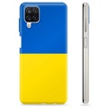 Capa de TPU Bandeira da Ucrânia  - Samsung Galaxy A12 - Amarelo e azul claro