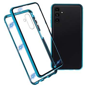 Capa Magnética de Vidro Temperado para  Samsung Galaxy A13 5G - Azul