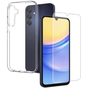 Conjunto de Proteção 2-em-1 Northjo para Samsung Galaxy A15 - Transparente