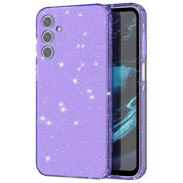 Capa de TPU Stylish Glitter Series para Samsung Galaxy A15 - Roxo Transparente