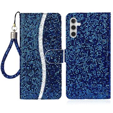Samsung Galaxy A15 Capa para carteira com brilho elegante