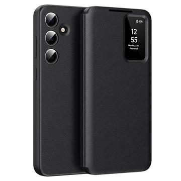 Capa Flip Samsung Galaxy A16 Smart Clear View com ranhura para cartão