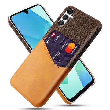 Capa com Porta-Cartões KSQ para Samsung Galaxy A17 - Cor-de-Laranja