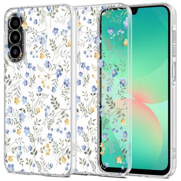 Capa de TPU Tech-Protect FlexAir+ para Samsung Galaxy A17 - Flores da primavera