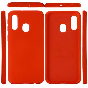 Capa de Silicone Líquido para Samsung Galaxy A20e - Vermelho