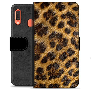 Bolsa tipo Carteira - Samsung Galaxy A20e - Leopardo