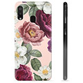 Capa de TPU para Samsung Galaxy A20e  - Flores Românticas
