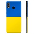 Capa de TPU Bandeira da Ucrânia  para Samsung Galaxy A20e  - Amarelo e azul claro