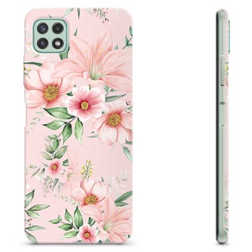Capa de TPU - Samsung Galaxy A22 5G - Flores em Aquarela