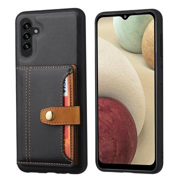 Bolsa com Carteira Retro Style para Samsung Galaxy A24 4G - Preto