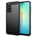 Capa de TPU Escovado para Samsung Galaxy A26 - Fibra de Carbono