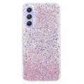 Capa de TPU Glitter Flakes para Samsung Galaxy A34 5G - Cor-de-Rosa