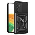 Capa Híbrida de Anel Rotativo com Proteção de Câmera para Samsung Galaxy A34 5G - Preto