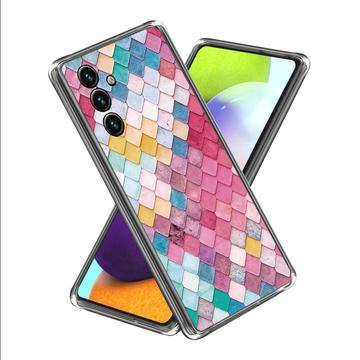 Capa em TPU Stylish Ultra-Slim para Samsung Galaxy A35 - Losango Arco-Íris