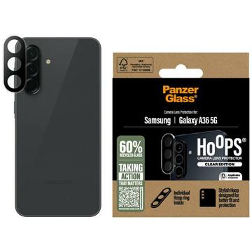 Protetor de lente de câmara PanzerGlass Hoops para Samsung Galaxy A36 - Transparente
