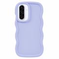 Capa TPU Candy Color Wavy para Samsung Galaxy A36 - Roxo