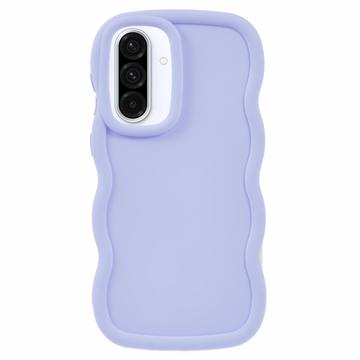 Capa TPU Candy Color Wavy para Samsung Galaxy A36 - Roxo