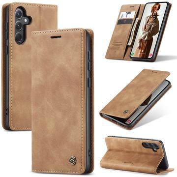 Bolsa Tipo Carteira Caseme 013 Series para Samsung Galaxy A36 - Castanho