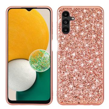Capa Híbrida Glitter Series para Samsung Galaxy A36 - Cor-de-Rosa Dourado
