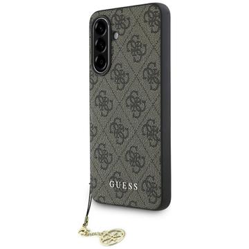 Capa Híbrida Guess 4G Charms Collection para Samsung Galaxy A36 - Castanho