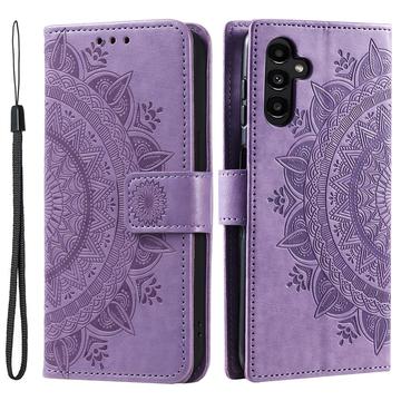 Bolsa tipo Carteira Mandala Series para Samsung Galaxy A36 - Púrpura