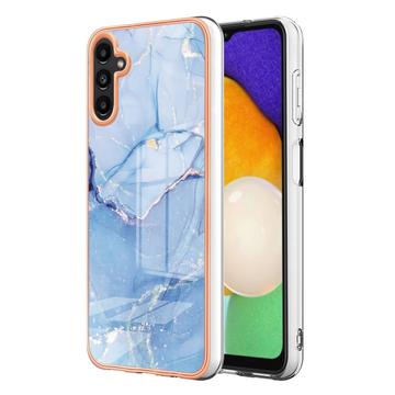 Capa Galvanizada de TPU para Samsung Galaxy A36 com Padrão de Mármore
