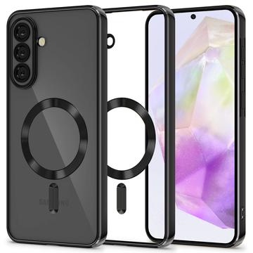 Capa MagFlex para Samsung Galaxy A36 Tech-Protect - Compatível com MagSafe - Transparente / Preto