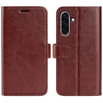 Capa tipo carteira com fecho magnético para Samsung Galaxy A36 - Castanho