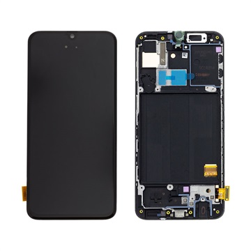 Estrutura para a Parte Frontal e Ecrã LCD GH82-19672A para Samsung Galaxy A40 - Preto