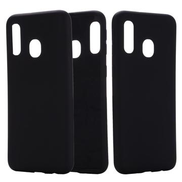 Capa de Silicone Líquido para Samsung Galaxy A40 - Preto