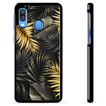 Capa Protectora - Samsung Galaxy A40 - Folhas Douradas