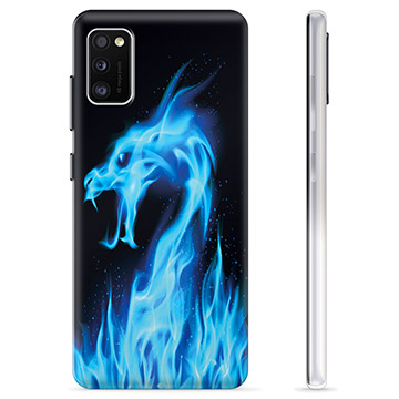 Capa de TPU - Samsung Galaxy A41 - Dragão de Fogo Azul