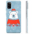 Capa de TPU para Samsung Galaxy A41  - Urso de Natal