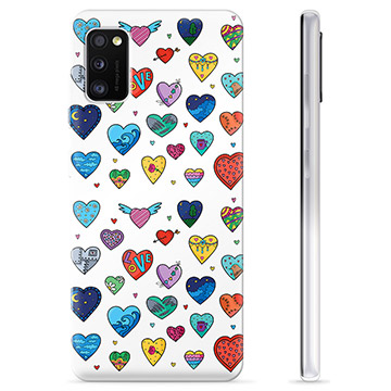 Capa de TPU - Samsung Galaxy A41 - Corações