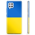Capa de TPU Bandeira da Ucrânia  - Samsung Galaxy A42 5G - Amarelo e azul claro