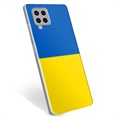 Capa de TPU Bandeira da Ucrânia  - Samsung Galaxy A42 5G - Amarelo e azul claro