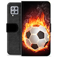 Bolsa tipo Carteira - Samsung Galaxy A42 5G - Chama do Futebol