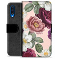 Bolsa tipo Carteira - Samsung Galaxy A50 - Flores Românticas