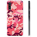 Capa de TPU para Samsung Galaxy A50  - Camuflagem Rosa