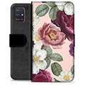 Bolsa tipo Carteira - Samsung Galaxy A51 - Flores Românticas