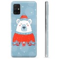 Capa de TPU para Samsung Galaxy A51  - Urso de Natal