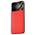 Bolsa Tipo Flip Front Smart View para Samsung Galaxy A52 5G, Galaxy A52s - Vermelho