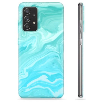 Capa de TPU - Samsung Galaxy A52 5G, Galaxy A52s - Mármore Azul