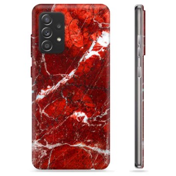 Capa de TPU - Samsung Galaxy A52 5G, Galaxy A52s - Mármore Vermelho