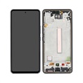 Estrutura para a Parte Frontal e Ecrã LCD GH82-28024A para Samsung Galaxy A53 5G - Preto