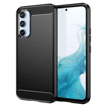 Capa de TPU Escovado para Samsung Galaxy A54 5G - Fibra de Carbono - Preto
