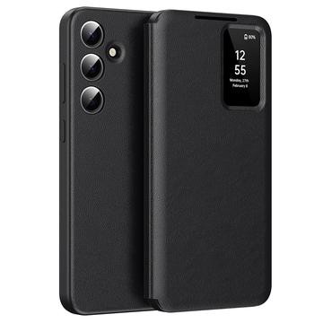 Capa Flip Samsung Galaxy A55 Smart Clear View com ranhura para cartão