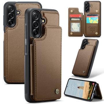 Capa Caseme C22 para Samsung Galaxy A56 Carteira para cartões RFID - Castanho
