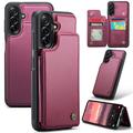 Capa Caseme C22 para Samsung Galaxy A56 Carteira para cartões RFID - Vermelho