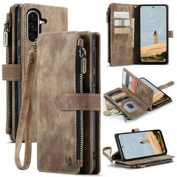 Bolsa Tipo Carteira Caseme C30 Multifuncional para Samsung Galaxy A56 - Castanho